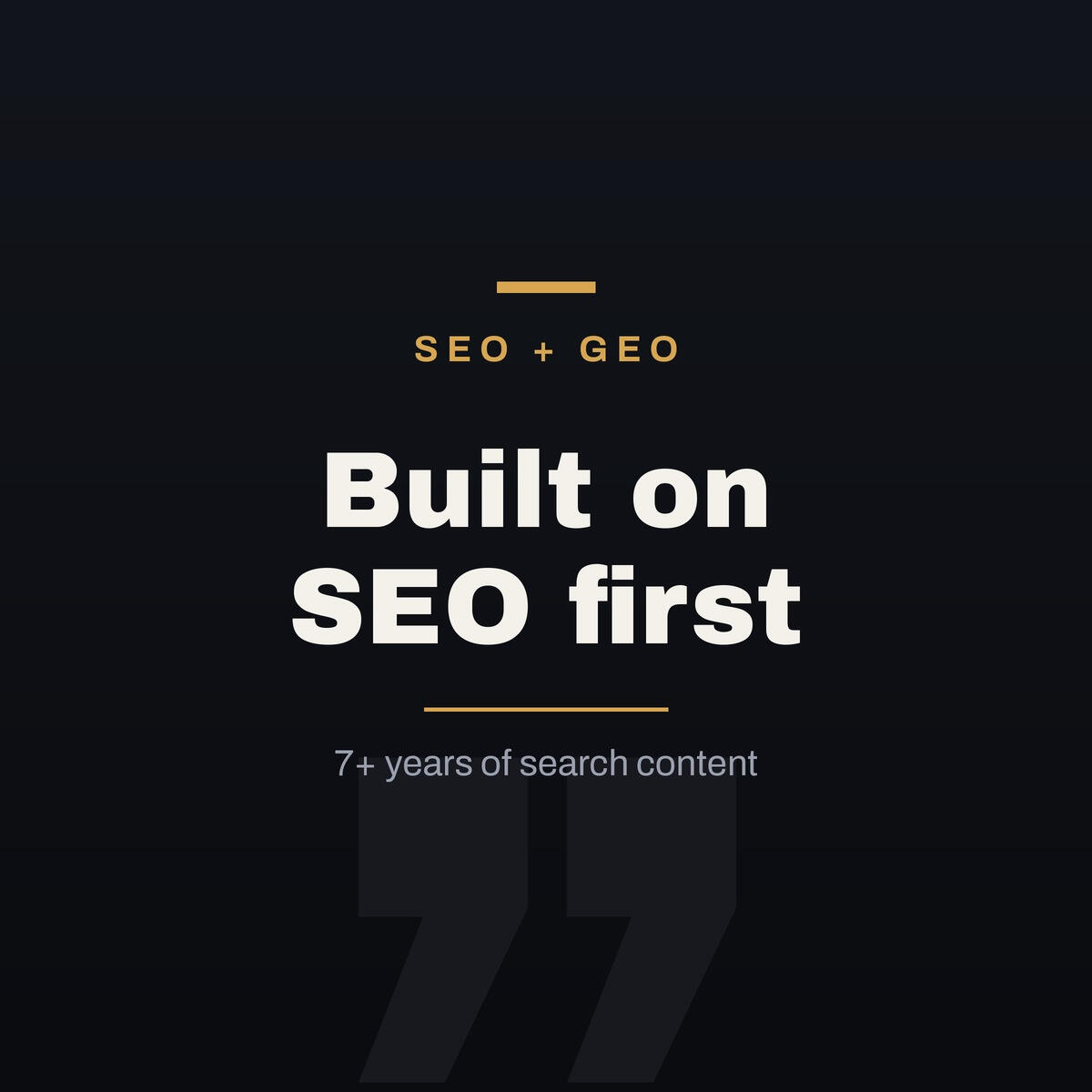 Freelance GEO writer Michael Morrow, building AI search content on 7+ years of SEO experience